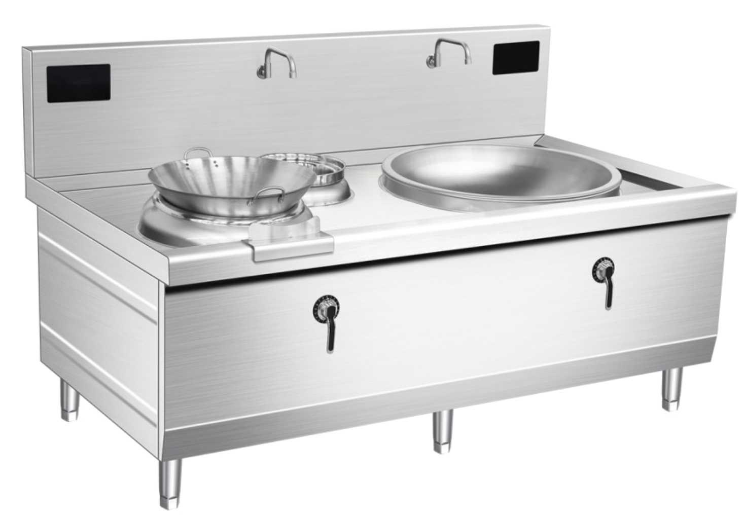 Double Heavy-Duty Large Wok Range