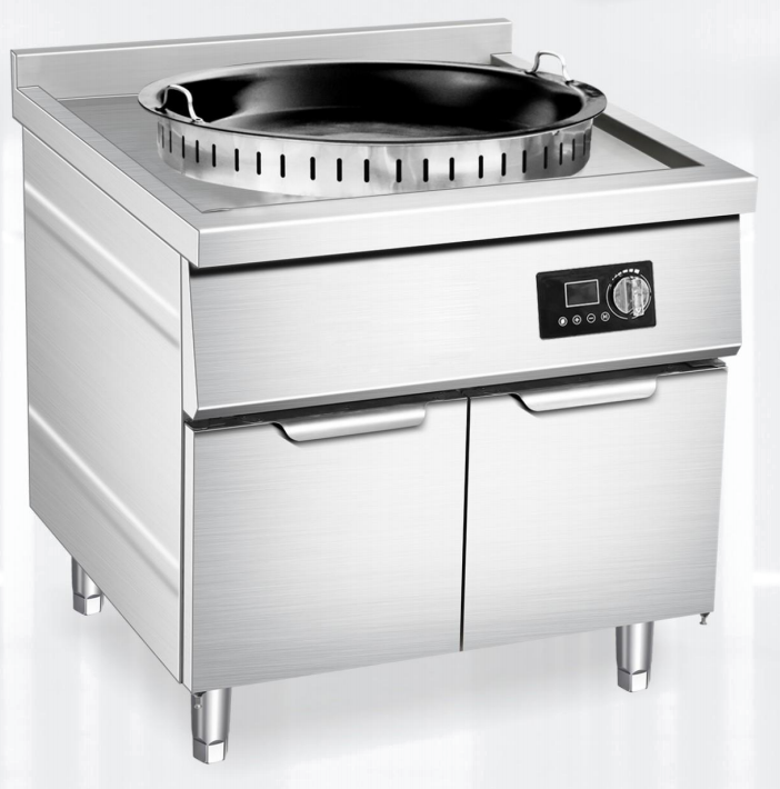 Hybrid Flat + Wok Induction Range