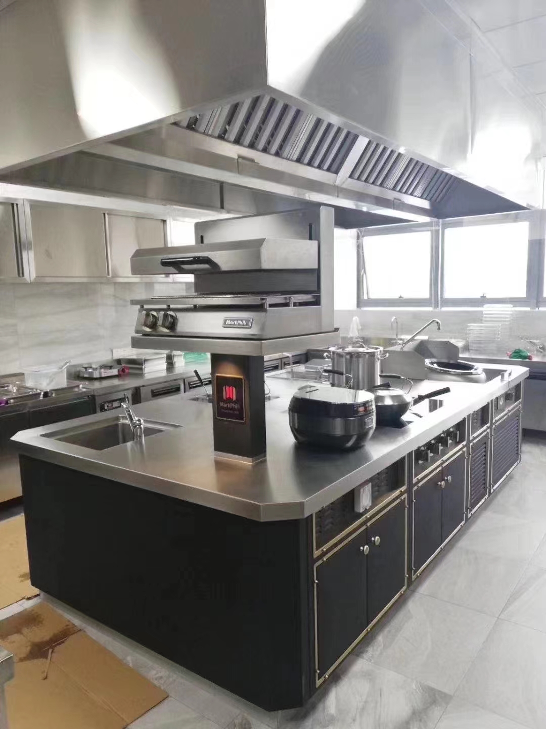 Finished custom cooking island