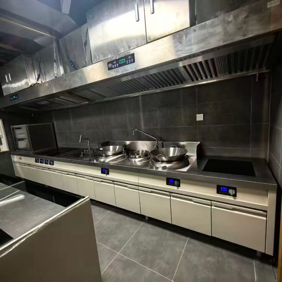 Installed professional cooking line